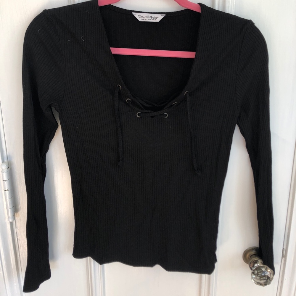 Miss Selfridge ribbed top